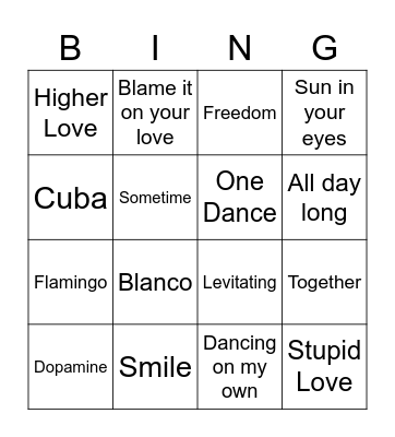 Bingo Card