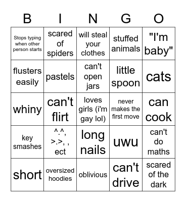 Bottom Bingo Card