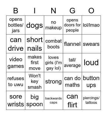 Top bingo Card