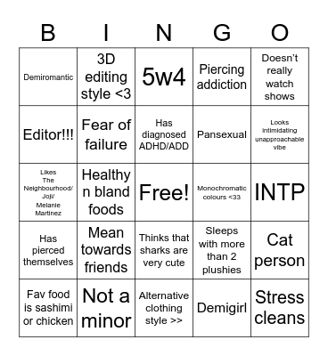 House’s Bingo Card