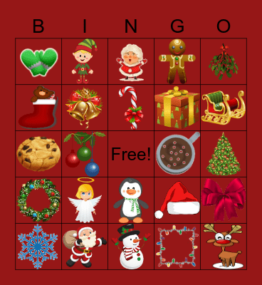 HOLIDAY BINGO Card