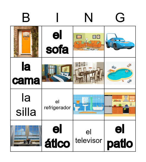 La Casa Bingo Card