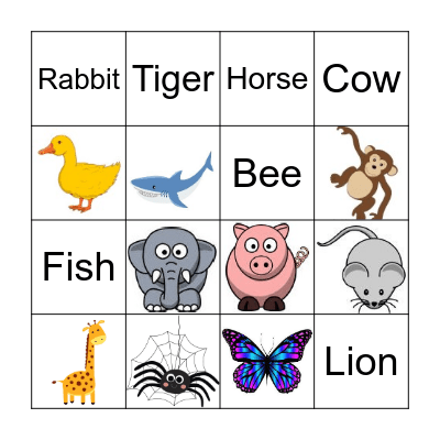 English Week Bingo Card