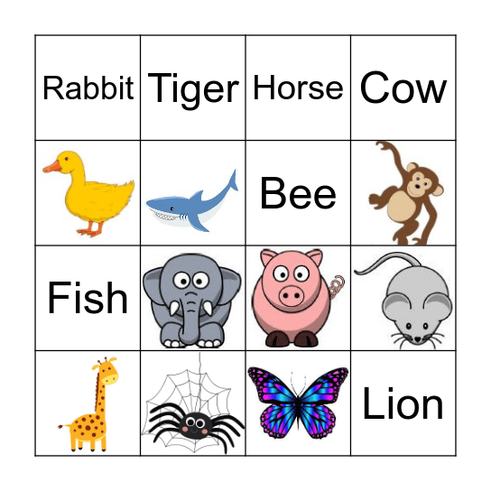 English Week Bingo Card