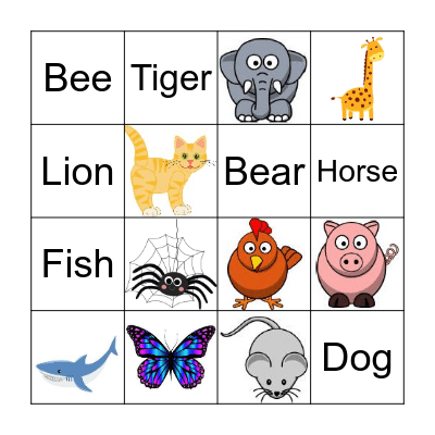 English Week Bingo Card