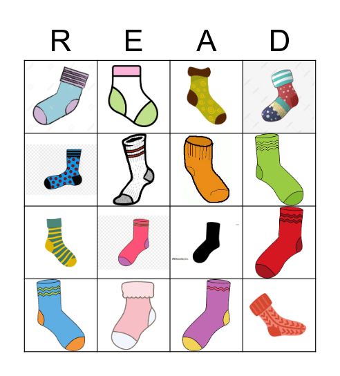 Sock Bingo Card