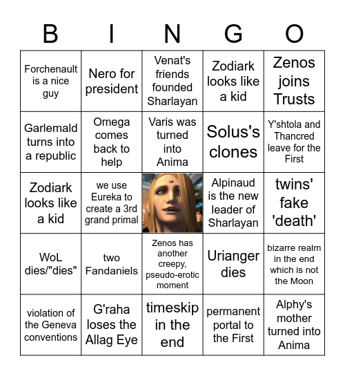 Endwalker Bingo Card