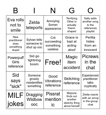 Punk Bingo! Bingo Card