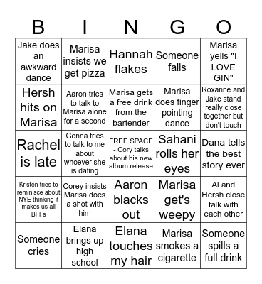 PARTY BINGO Card