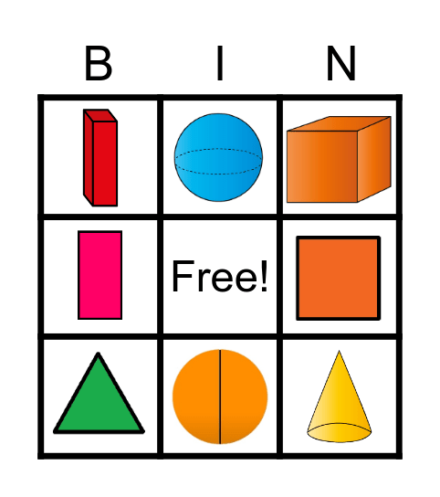 Figuras geométricas Bingo Card