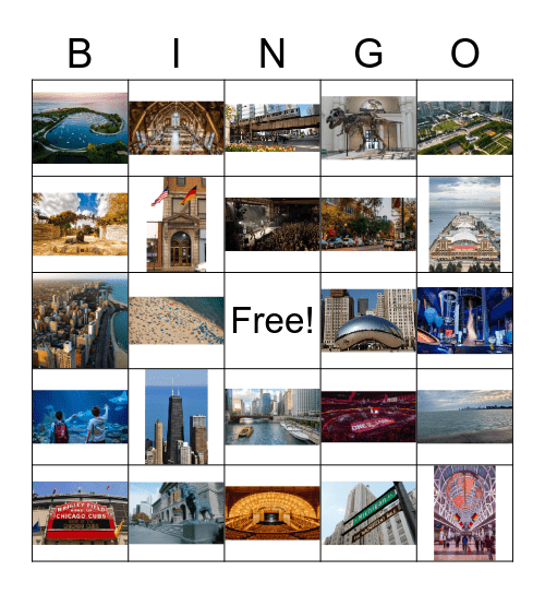 Chicago Bingo Card