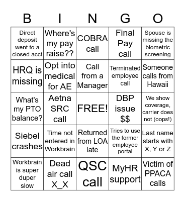 CVS Bingo Card