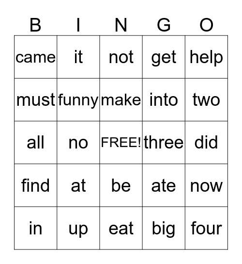 Bingo Card