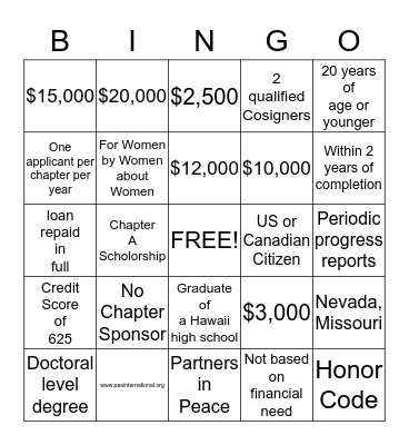 Bingo Card