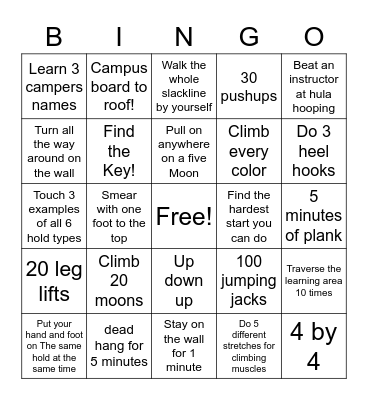 Tech List Bingo Card