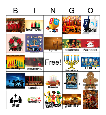 HOLIDAY BINGO Card
