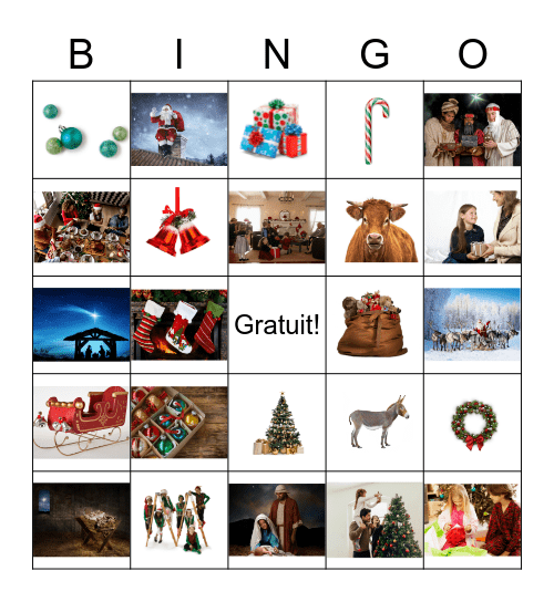 BINGO de Noël Bingo Card