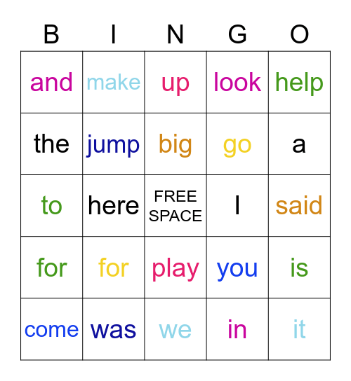 A Bingo Card