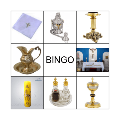 BINGO - Objetos Litúrgicos Bingo Card