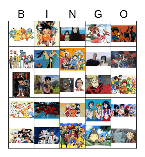 Classic Anime! Theme By Wilson Ngai & David Lozada! Bingo Card