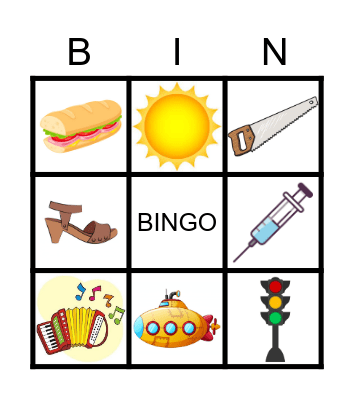 BINGO !!! Bingo Card