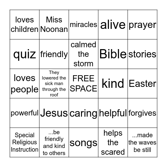 BINGO Card