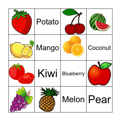 English Week Bingo! Bingo Card