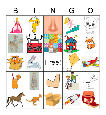 LESSON 20-24 LET'S GO STARTER Bingo Card