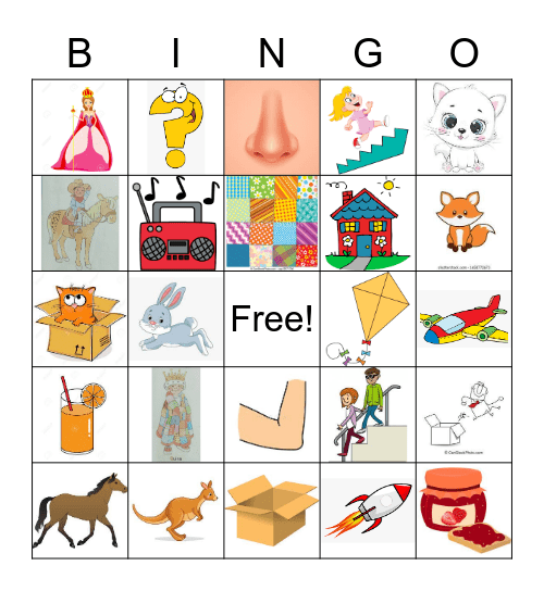 LESSON 20-24 LET'S GO STARTER Bingo Card