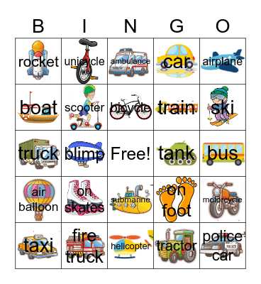 Go, Dog, Go! Bingo Card