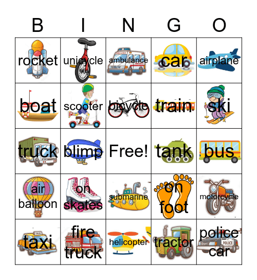 Go, Dog, Go! Bingo Card