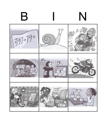 Descriptive Adjectives Bingo Card