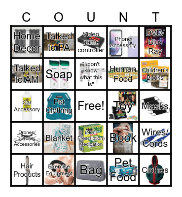 Count Bingo Card