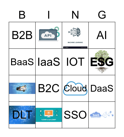 Fintech Buzzword Bingo Card