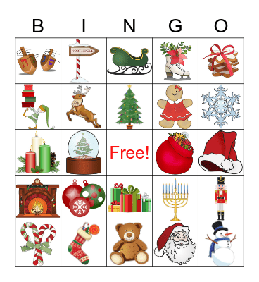 CHRISTMAS BINGO! Bingo Card