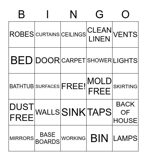 LQA BINGO Card