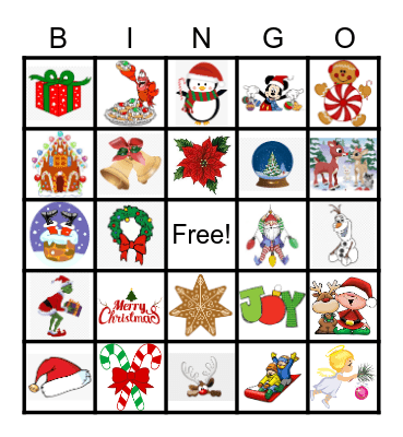 Christmas Bingo Card