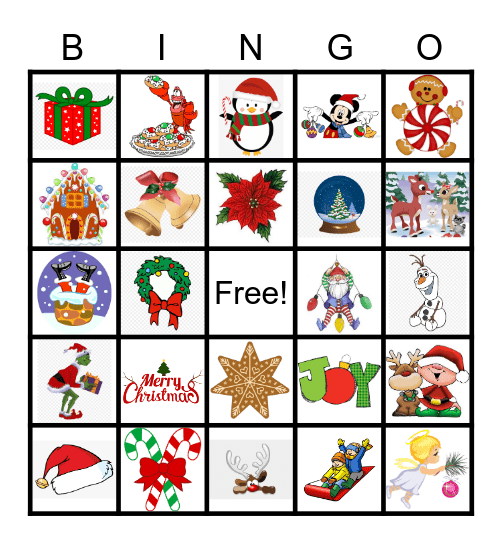 Christmas Bingo Card