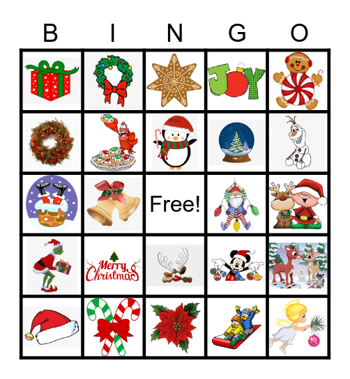 Christmas Bingo Card