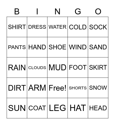 Bingo Card
