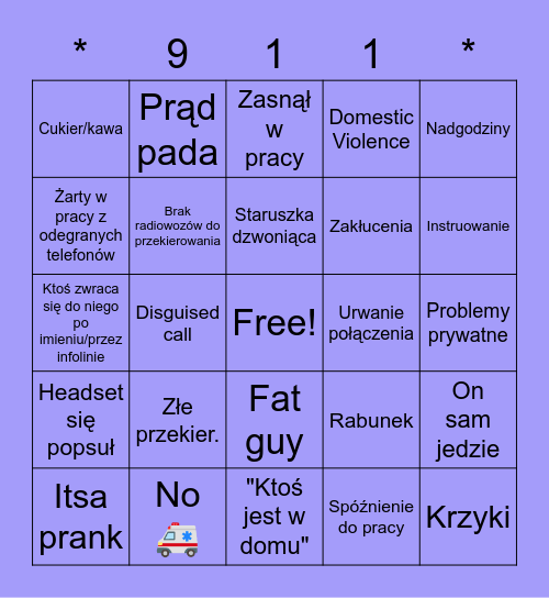 The guilty Bingo Card