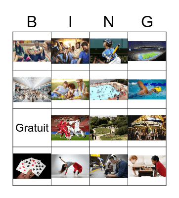 Qu'est-ce que tu aimes faire? Bingo Card