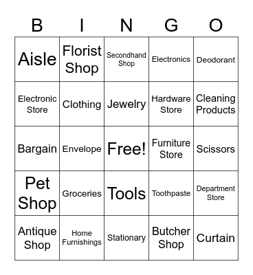 M6 Unit 7 BINGO Card