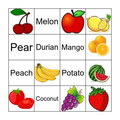 English Week Bingo! Bingo Card