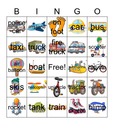Go, Dog, Go! Bingo Card