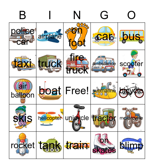 Go, Dog, Go! Bingo Card