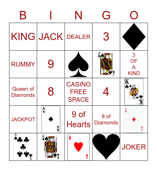 Casino Bingo Card