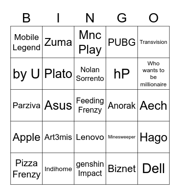 Wookizong Bingo Card