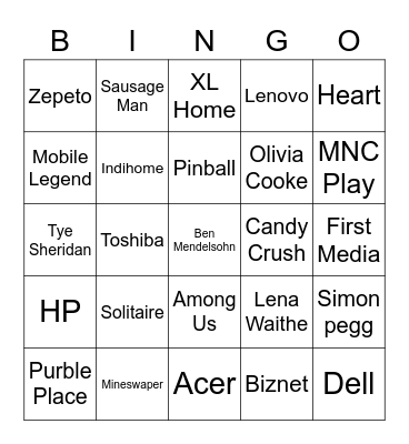Last Seazon Bingo Card