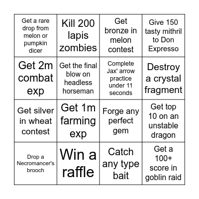 httcsleepy Bingo Card